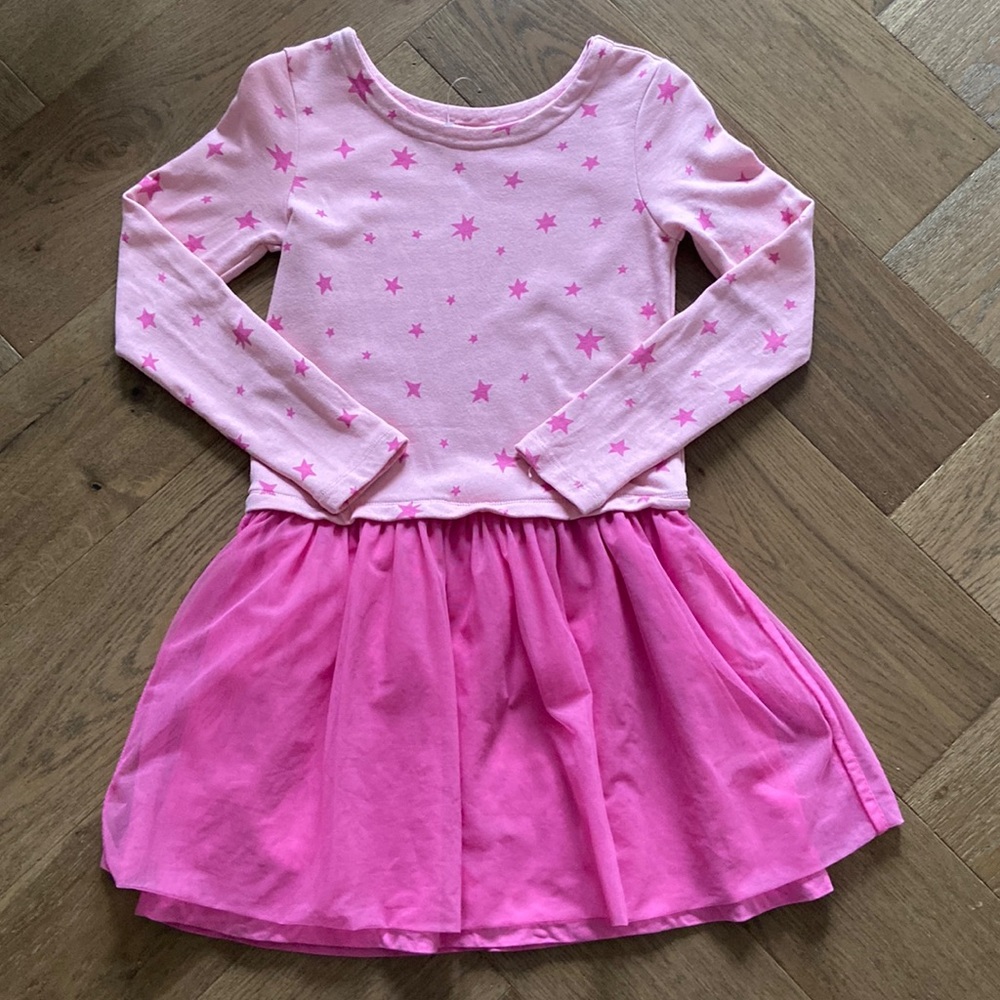 NWOT - Hanna Andersson Girl’s Terry + Tulle Dress